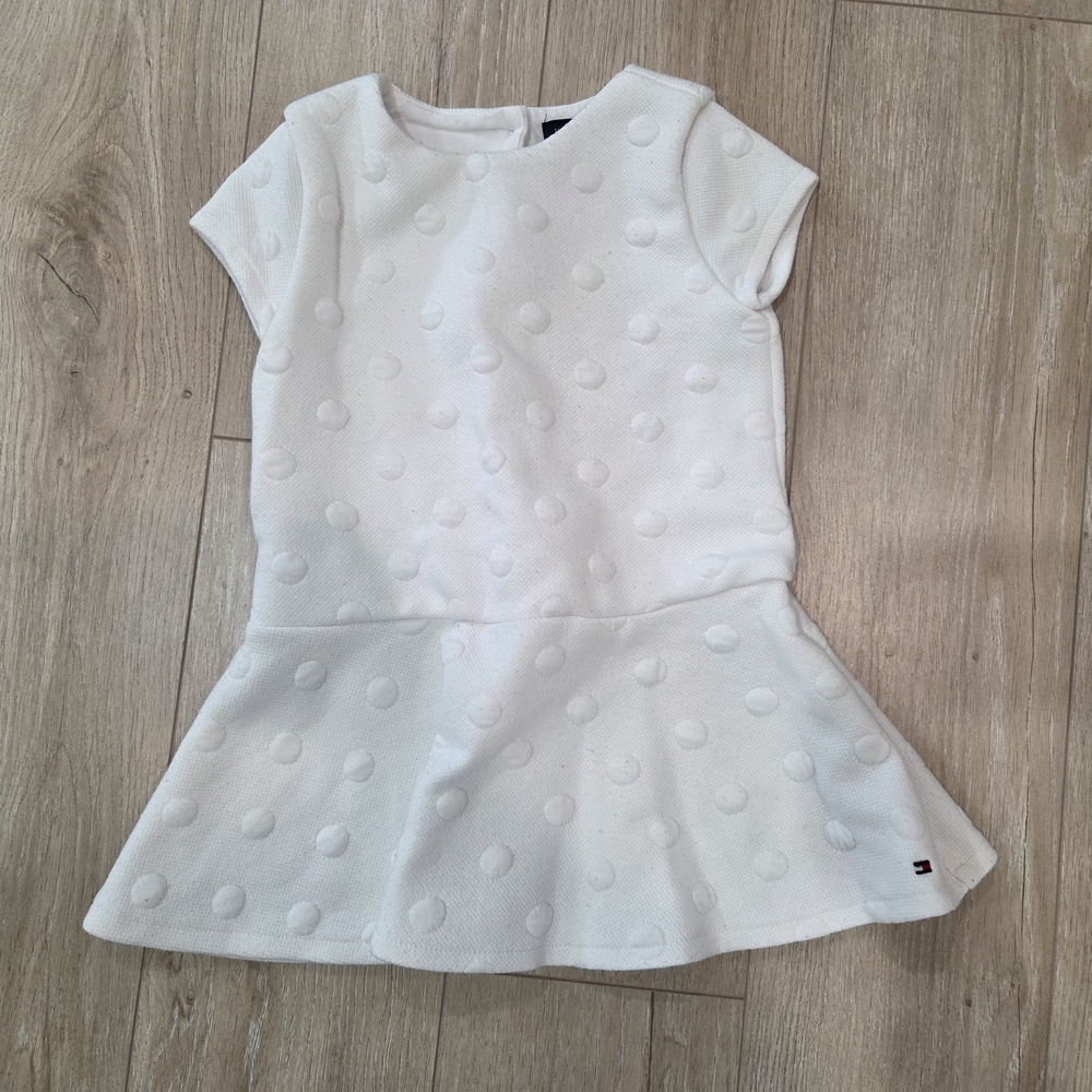 Tommy Hilfiger White Textured Dress